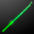 Blank Green Flashing Stick Wand w/ Green Sparkle Fibers